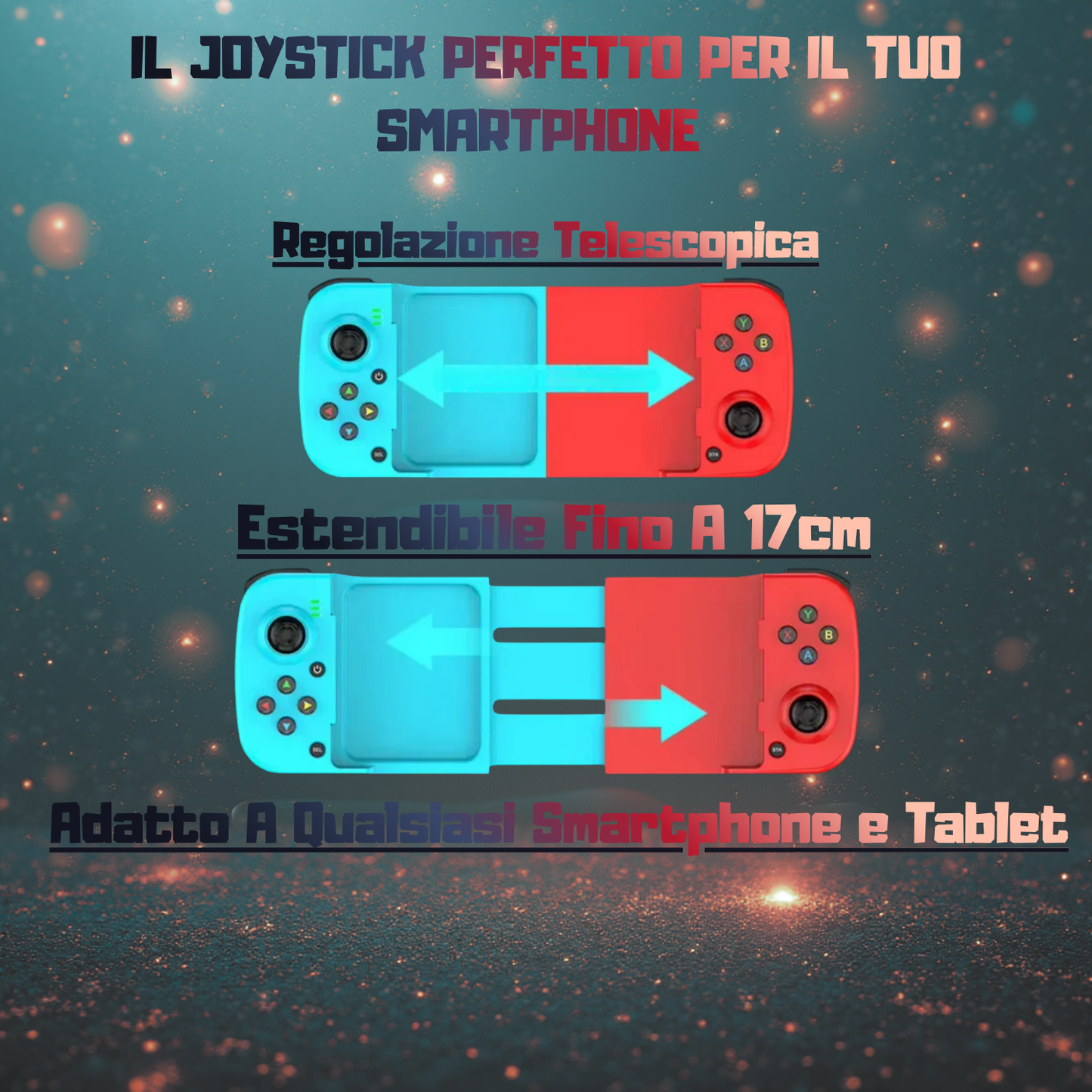 AxionPlayPad™ – Controller Bluetooth Universale per Smartphone (iOS & Android)