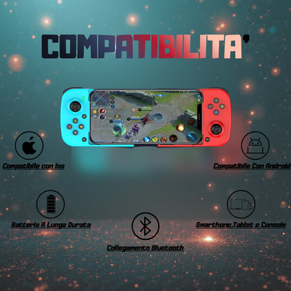 AxionPlayPad™ – Controller Bluetooth Universale per Smartphone (iOS & Android)